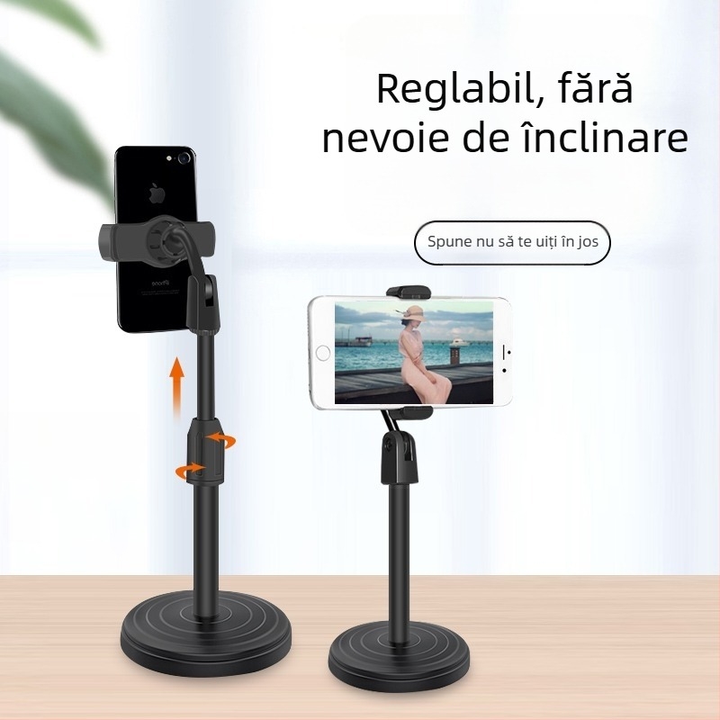Suport de birou pentru telefon cu suport pentru tabletă, Bluetooth selfie, reglaj telescopic, din plastic — Fan Ling