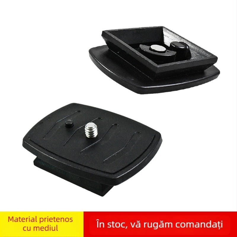 ET-Q01 Placă universală de eliberare rapidă pentru capul de trepied al camerei – ABS, încărcare 2–5 kg, compatibilă cu 3D PTZ