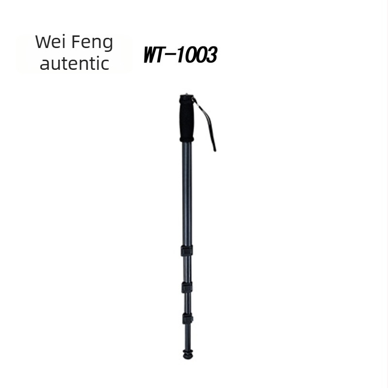 Weifeng Monopod W1003 – Aliaj de aluminiu – 4 secțiuni – Încărcare maximă 3 kg – Greutate 500 g