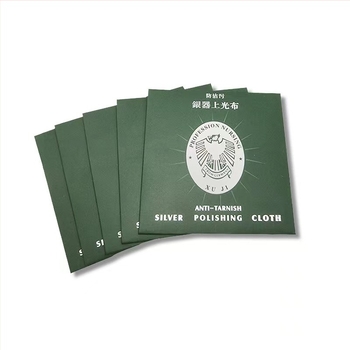 S999S925 Cârpa de lustruire pentru argint – pentru bijuterii din argint și obiecte din argint, personalizabil cu logo tipărit, brand Jolly's