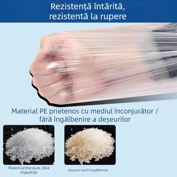 Manșete de unică folosință, transparente, din PE, protecție împotriva prafului, impermeabile și rezistente la ulei, pentru bucătărie