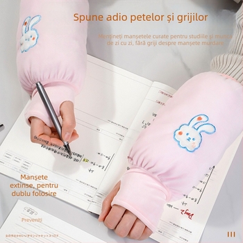 Manșete unisex pentru antebraț cu mănuși integrate, 2 în 1, pentru scriere, rezistente la uzură și la murdărie, pentru toate anotimpurile.