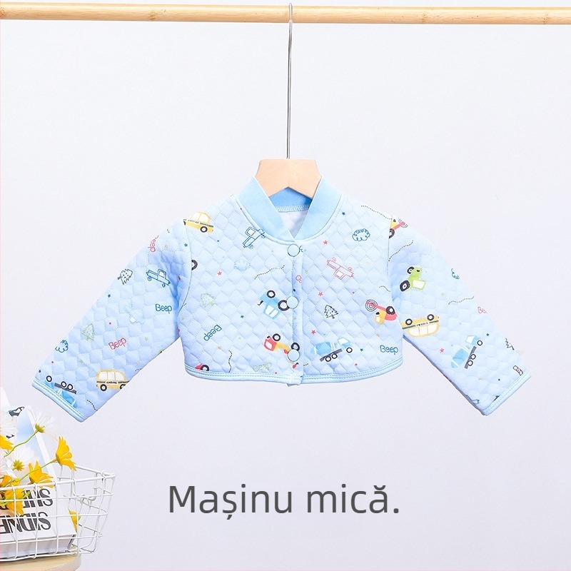 Protecție pentru umeri din bumbac, vestă călduroasă îngroșată pentru nou-născuți, toamnă-iarnă