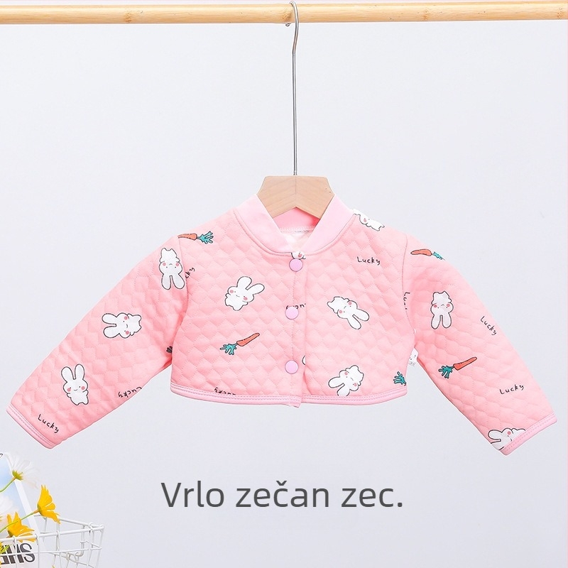 Protecție pentru umeri din bumbac, vestă călduroasă îngroșată pentru nou-născuți, toamnă-iarnă