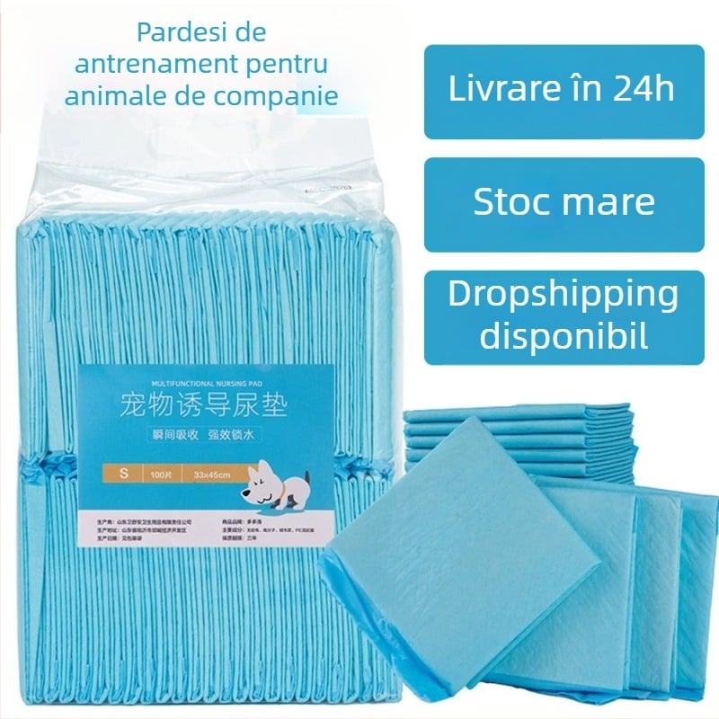 Pernă de antrenament pentru câini – mare, din material nețesut, absorbantă, rezistentă la scurgeri, control al mirosurilor