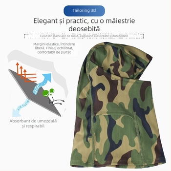 Mască facială pentru ciclism, material poliester-spandex, logo OEM personalizabil, unisex (Material: poliester/spandex; Logo OEM; Unisex)