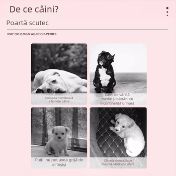 Scutece pentru pisici și câini, bază respirabilă, nucleu polimer, bandă elastică – pachet de 10