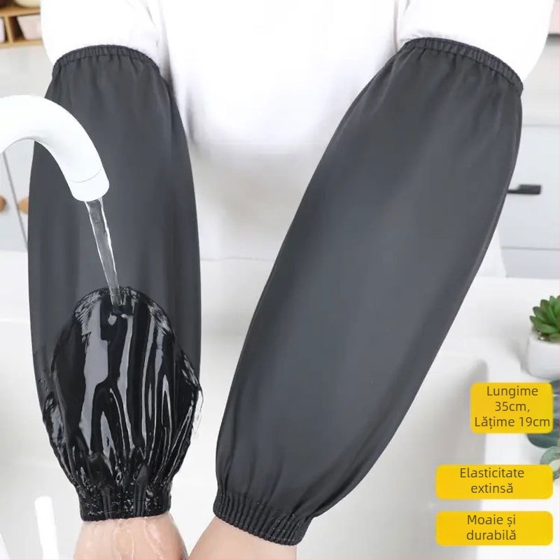 Mâneci de protecție din piele PU pentru bucătărie, impermeabile și rezistente la ulei, pentru adulți, stil modern minimalist