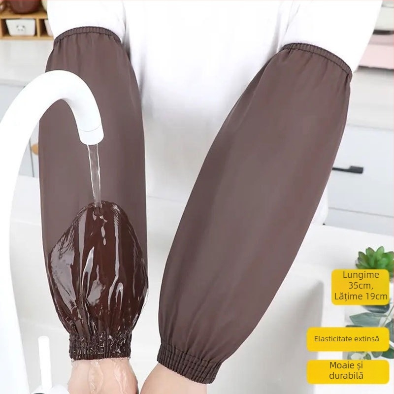 Mâneci de protecție din piele PU pentru bucătărie, impermeabile și rezistente la ulei, pentru adulți, stil modern minimalist