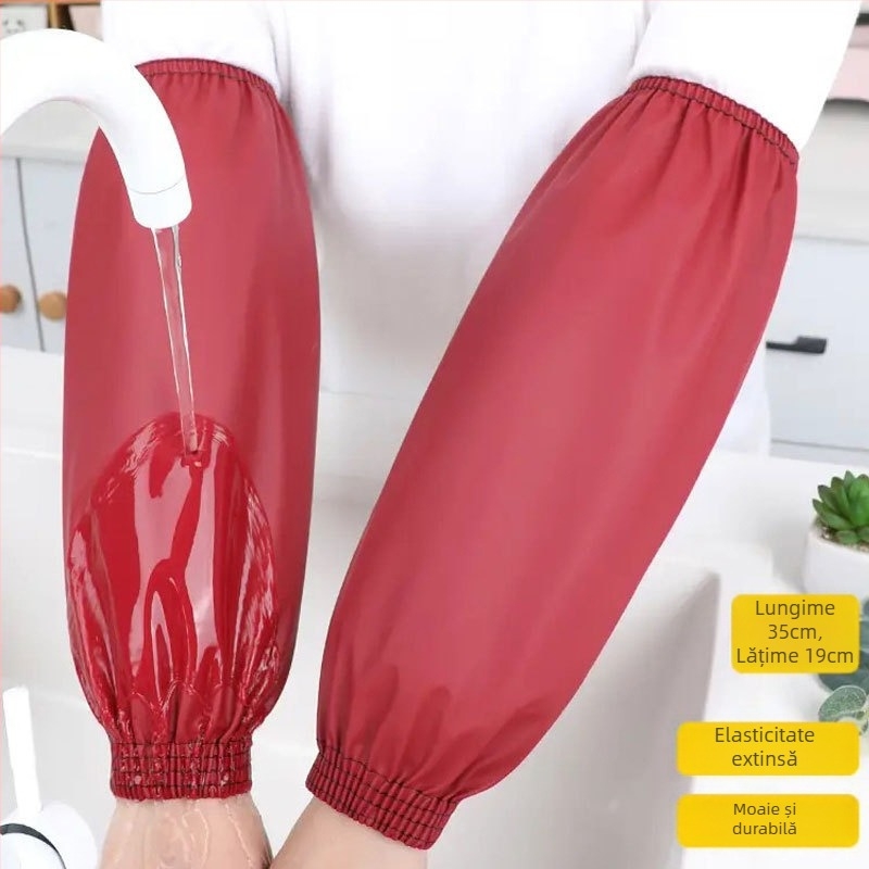 Mâneci de protecție din piele PU pentru bucătărie, impermeabile și rezistente la ulei, pentru adulți, stil modern minimalist