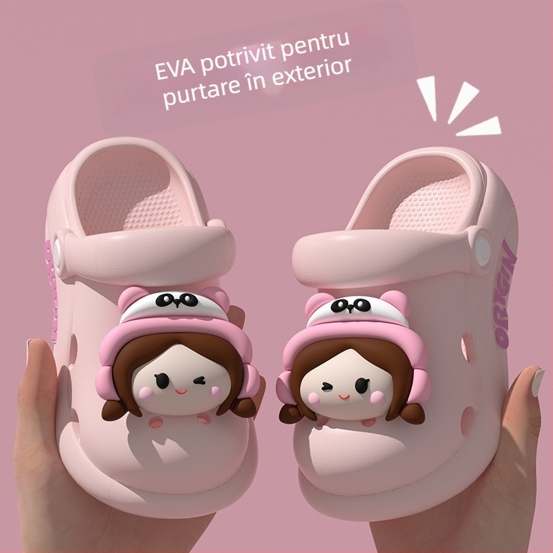 Sandale EVA pentru copii unisex - ușoare, respirante, fără căptușeală, 4–16 ani, primăvara 2025