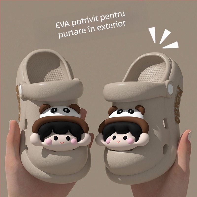 Sandale EVA pentru copii unisex - ușoare, respirante, fără căptușeală, 4–16 ani, primăvara 2025