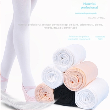 Colanți de dans pentru copii, 90D, respirabili, tub lung, pentru vârste 3–8 ani, primăvară și toamnă