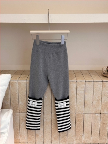 Colanți pentru copii, stil coreean, iarnă – 95% bumbac, lungi, talie elastică, 3–8 ani