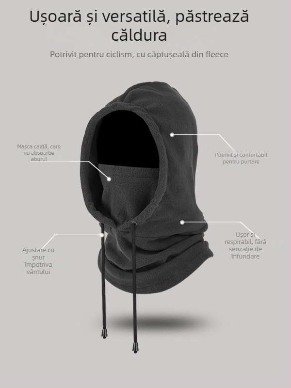 Extreme balaclavă pentru călărie, poliester, unisex, mască facială completă de iarnă, personalizabilă