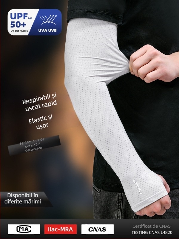 Manșete UV din nailon pentru braț, croială lejeră, țesătură ice silk, conținut 81-95% nailon, primăvara 2023