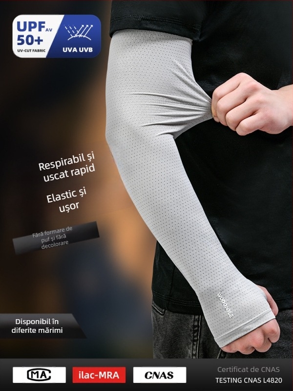 Manșete UV din nailon pentru braț, croială lejeră, țesătură ice silk, conținut 81-95% nailon, primăvara 2023