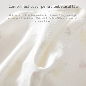 Top din bumbac pentru nou-născuți, stil monahal, primăvară-toamnă, guler rotund, fără glugă