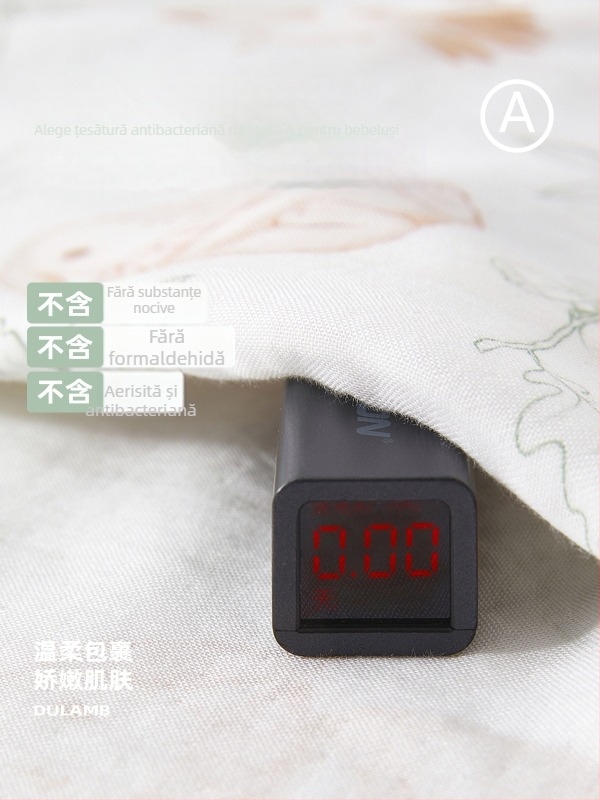 Sac de dormit pentru copii – fibre de bambus, umplutură sintetică, mâneci detașabile, potrivit pentru vară, primăvară și toamnă, imprimeu desen animat