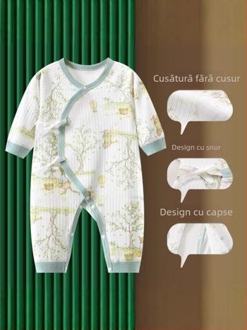 Cutie cadou pentru nou-născuți din bumbac: set haine și accesorii cu mâneci lungi, 0–12 luni, toamnă 2025