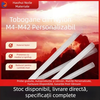 Haohui Șurub din nylon, ax cu filet complet, izolat, capăt dublu, GB/T17587.3-2018