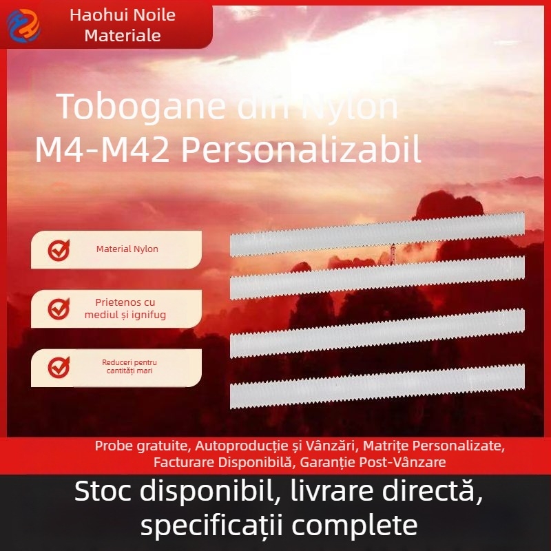 Haohui Șurub din nylon, ax cu filet complet, izolat, capăt dublu, GB/T17587.3-2018