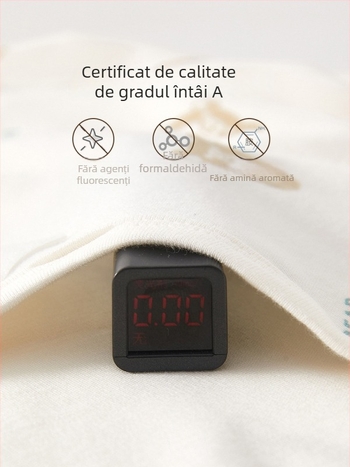 Top pentru nou-născuți, 100% bumbac, guler rotund, unisex, primăvară-toamnă