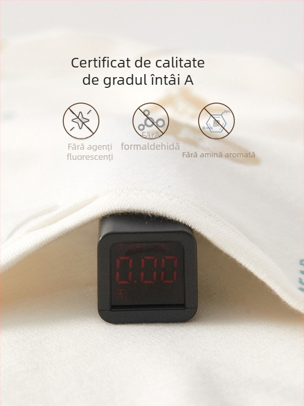 Top pentru nou-născuți, 100% bumbac, guler rotund, unisex, primăvară-toamnă