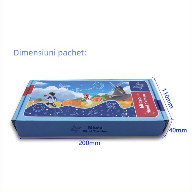 Mini generator eolian cu LED, fără bază, model demonstrativ educațional — Nr. articolului: F7568M9S99M77J