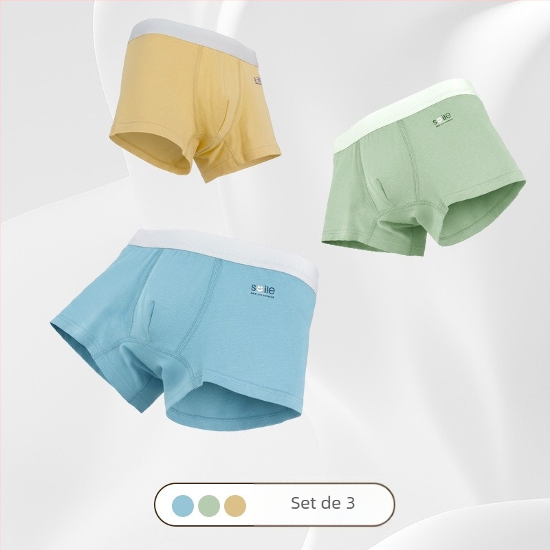 Boxeri pentru copii băieți, 95% bumbac, antibacterieni, cusături plate, patru anotimpuri, pentru copii peste 8 ani