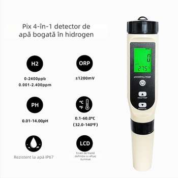 Analizator portabil de calitate a apei – model BSK-06, interval de măsurare 0–2400 ppb / 0.001–2.4 ppm, acuratețe ±10 ppb / ±0.01 ppm, alimentare 4.5V.