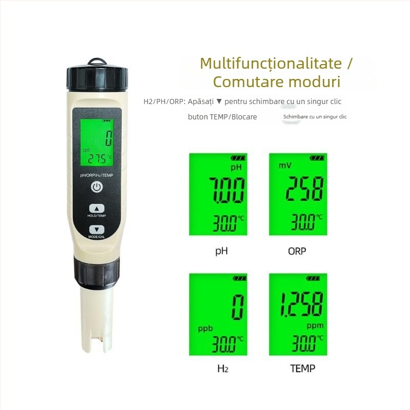 Analizator portabil de calitate a apei – model BSK-06, interval de măsurare 0–2400 ppb / 0.001–2.4 ppm, acuratețe ±10 ppb / ±0.01 ppm, alimentare 4.5V.