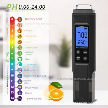 Tester de calitate a apei 5 în 1 pentru bazine și acvarii – pH, EC/TDS, salinitate, temperatură (Model YG-9909)