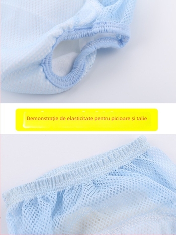 Pantaloni de antrenament pentru bebeluși – pantaloni de urinare din plasă respirabilă, lavabili, 9–14 kg, pentru 0–6 luni, 6–12 luni, 1–3 ani, Clasa A