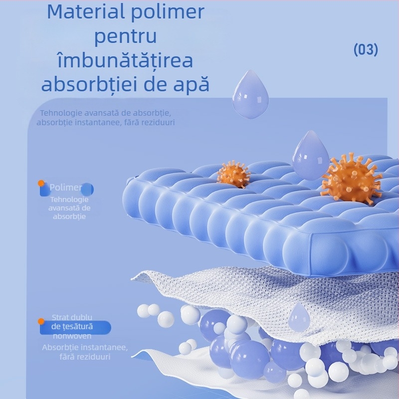 Hârtie absorbantă pentru urina câinilor Teddy — de unică folosință, barieră pentru urină, material nețesut