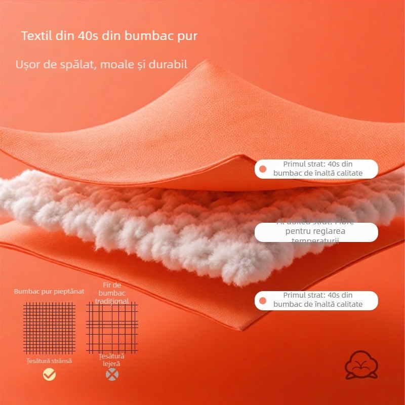 Sac de dormit pentru sugari – Model Cartoon; Material din bumbac 95%+; căptușeală din bumbac; Umplutură din bumbac; Potrivit pentru toate anotimpurile