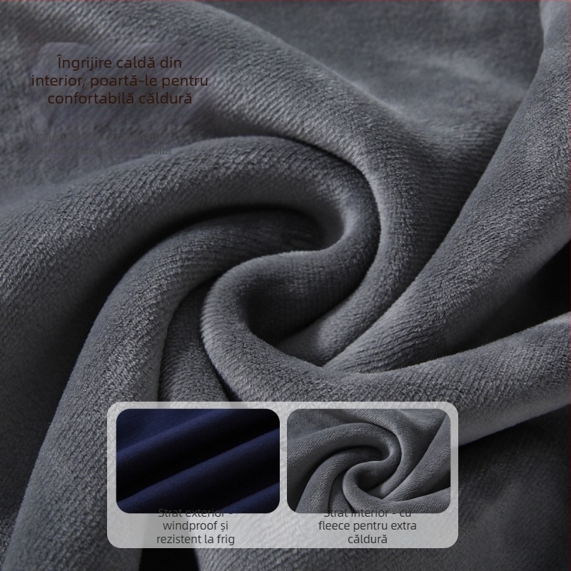 Casual pantaloni lungi pentru băieți, căptușiți cu fleece, 100% bumbac, talie elastică, imprimeu cu desene animate, toamnă-iarnă