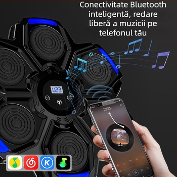 Antrenor inteligent de box cu muzică pentru acasă, montat pe perete – Mașină de box pentru copii (Brand: Water source; Caracteristici: inteligent, muzică; Montaj: perete)