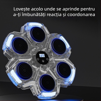 Antrenor inteligent de box cu muzică pentru acasă, montat pe perete – Mașină de box pentru copii (Brand: Water source; Caracteristici: inteligent, muzică; Montaj: perete)