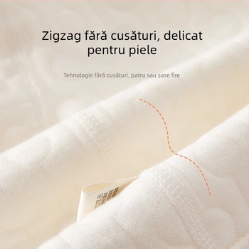 Set pentru bebeluși din 100% bumbac, compus din două piese: top cu mânecă lungă și pantaloni lungi, model Cartoon, pentru nou-născuți 0–12 luni, material gros pentru toamnă/iarnă/primăvară