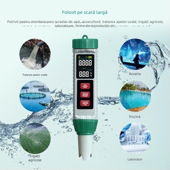 Analizator portabil de calitate a apei 5 în 1: pH, EC, TDS, salinitate și temperatură (Model MF-X51)