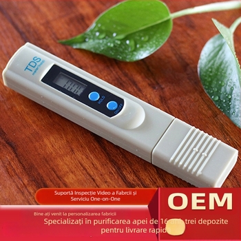 Stilou de testare a calității apei cu două taste, TDS-2, clasic, 0-9990 ppm, precizie 1 ppm, alimentare 3V, analizator portabil TDS