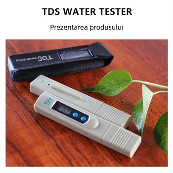 Stilou de testare a calității apei cu două taste, TDS-2, clasic, 0-9990 ppm, precizie 1 ppm, alimentare 3V, analizator portabil TDS