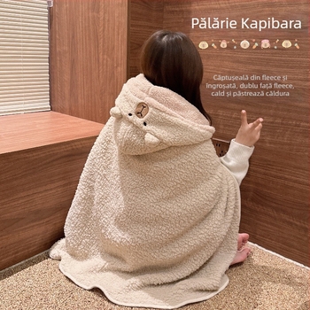 Pelerină pulover din fleece – lățime 92 cm, Seria Prințesa, Cald