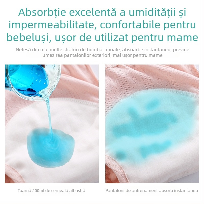 Pantaloni de antrenament pentru toaletă pentru bebeluși și copii mici, din bumbac, securitate Clasa A, brand Friendship