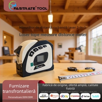 FASTRATE FRT-LTM-B Distanță de măsurare cu laser – infraroșu, 2 în 1, ruletă electronică