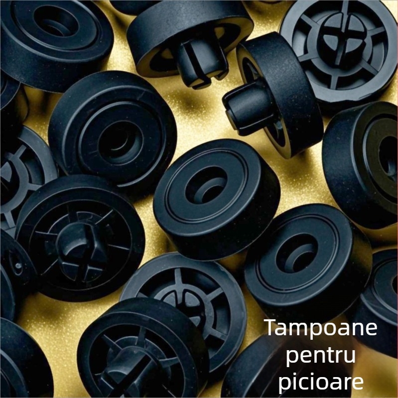 Pernă de Picior Tip Latch, Pad Plastic pentru Șasiu, Pernițe Moi din Cauciuc pentru Mașină — Antiderapant, Rezistent la Șocuri, Izolat, Plug-In