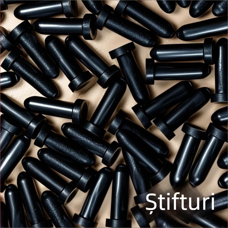 Pernă de Picior Tip Latch, Pad Plastic pentru Șasiu, Pernițe Moi din Cauciuc pentru Mașină — Antiderapant, Rezistent la Șocuri, Izolat, Plug-In