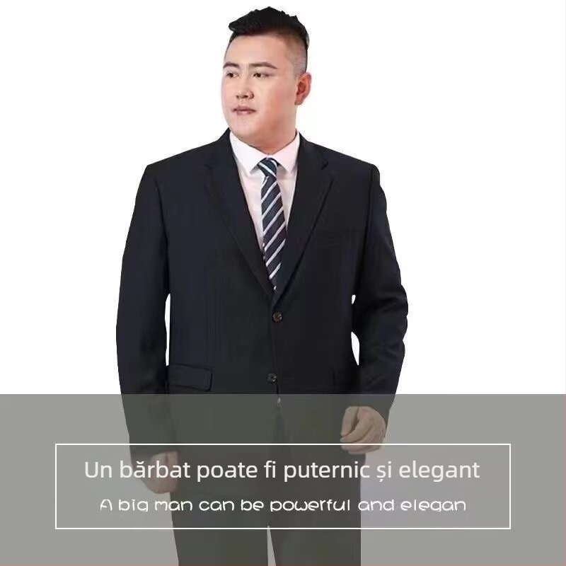 Set costum bărbătesc minimalist casual, croială slim fit, cu două nasturi, rever plat, amestec de fibre acetate 50–60%, purtare în patru sezoane, toamna 2024