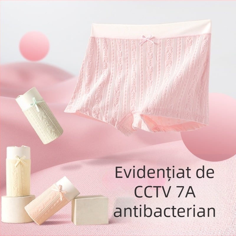 Boxeri pentru fete Sakurajisen – bumbac pur, Clasa A, 95% bumbac + 5% elastan, croială confortabilă fără presiune, pentru fete 8+ ani (140 cm+), Vara 2024